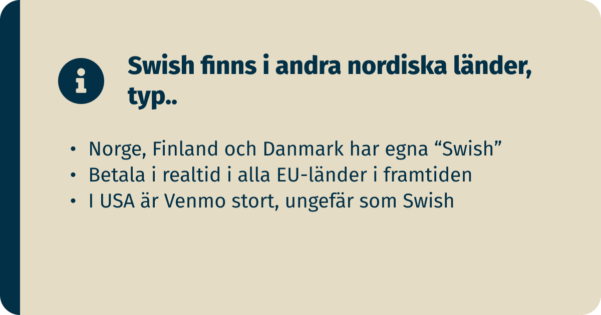 Finns Swish i andra nordiska länder?